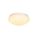 SLV LED Outdoor Wall and Ceiling luminaire LIPSY 30 Dome, IP44, 3000/4000K, Ø 30cm, 15W, white