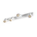 SLV Wall and Ceiling luminaire PURI CW, Quad, 4x GU10 QPAR51, with decorative rings, white