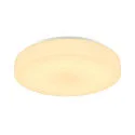 LED Outdoor Wall and Ceiling luminaire LIPSY 50 Drum, IP44, 3000/4000K, Ø 40cm, 21W, white