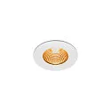 SLV LED Outdoor Recessed Downlight PATTA-I round, IP65 IK02, 7.3W 1800-3000K 440lm, dim to warm, white
