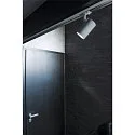 SLV 1-HV-phase-track luminaire ENOLA B TRACK SPOT, GU10 QPAR51, IP20, rotatable, swivelling, silver grey