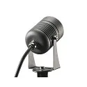 Premium LED Outdoor Earth spike luminaire LED SPIKE, IP55 IK06, 6W 3000K 400lm 40°, swiveling, anthracite