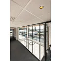 SLV LED Ceiling recessed luminaire HORN MAGNA, 7.7W 3000K,, 400lm 25°, black / gold