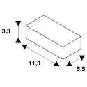 SLV DALI controllable Luminaire adapter for S-TRACK, white