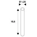 Accessories for TENSEO 12 Volt voltage wire system SUSPENSION SET, black