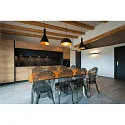 LED Wall luminaire LOGS IN L, 17W, 3000K, 1100lm, TRIAC dimmable, black/gold