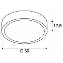 SLV LED Wall-/Ceiling luminaire SLV VALETO® MALANG LED, 39W, 110°, 2700-6500K, 2400/350lm, IP20, white