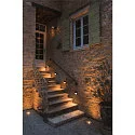 SLV Outdoor luminaire DOWNUNDER OUT ROUND WL LED Wall recessed luminaire, 4,5W, 3000/4000K, 140lm, IP65, anthracite
