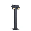 SLV Outdoor luminaire THEO PATHLIGHT DOUBLE QPAR51 Floor lamp, GU10, IP44, anthracite