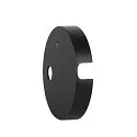 Mounting plate for wall-/ceiling luminaire NAUTILUS 25, black
