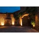 SLV LED Floor recessed luminaire DASAR® 270 LED Outdoor luminaire, round, asymmetrical light beam, 30W, IP65/IP67, black