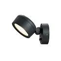 SLV LED Outdoor spot ESKINA SPOT SENSOR LED Wall-/Ceiling luminaire, 14,5W, 95°, 3000/4000K, 1000lm, IP54, dimmable, anthracite