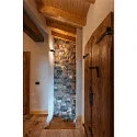 LED Wall luminaire LOGS IN L LED, 19W, Dim-To-Warm, 19W, 2000-3000K, 1500lm, silver/white