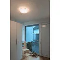 SLV LED Wall-/Ceiling luminaire LIPSY 40 DRUM DALI CW LED, 18W, 120°, 3000/4000K, 2000lm, IP44, white