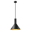Pendant luminaire PHELIA 275, E27, black/gold