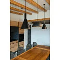 SLV Pendant luminaire PHELIA 280, E27, black/gold