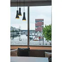 Pendant luminaire PHELIA Cone, black, E27