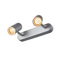 SLV LED Ceiling luminaire NOBLO II LED Spot, 16W, 36°, 2700K, 1200lm, gray