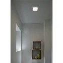 SLV LED Ceiling recessed luminaire SENSER 12 LED, square, 440lm, IP20, white, 3000K