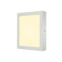 LED Wall / Ceiling luminaire SENSER 24 CW, square, 15W, 1200lm, IP20, white, 3000K
