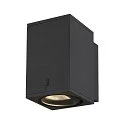 SLV Premium-LED Outdoor Wall luminaire ENOLA SQUARE SINGLE CCT, IP65 IK02, M-size, 10W 3000 / 4000K 720 / 820lm 38°, CRi>90