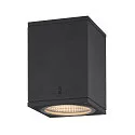 Premium-LED Outdoor Ceiling luminaire ENOLA SQUARE CCT, IP65 IK02, S-size, 9W 3000 / 4000K 510 / 580lm 38°, CRi>90, anthracite