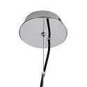 SLV Pendant luminaire PANTILO CONVEX 40 Indoor, E27, chrome, with canopy