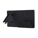 LED Wall luminaire SOMNILA SPOT Indoor, 13W, 3000K, Spot 65lm,  incl. USB port, Spot left, black, back light 370lm