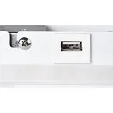 SLV LED Wall luminaire SOMNILA SPOT Indoor, 13W, 3000K, Spot 65lm,  incl. USB port, Spot right, white, back light 646lm