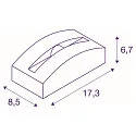 LED Outdoor luminaire OUT-BEAM FRAME CW Wall / Ceiling luminaire, 3000K, 60lm, IP55, anthracite