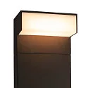 SLV LED Outdoor luminaire L-LINE OUT FL Pole LED Floor lamp, horizontal, CCT switch, 3000/4000K, 490/530lm, IP65, anthracite, 80cm