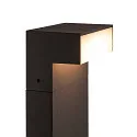 SLV LED Outdoor luminaire L-LINE OUT FL Pole LED Floor lamp, horizontal, CCT switch, 3000/4000K, 490/530lm, IP65, anthracite, 80cm