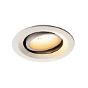 LED Ceiling recessed luminaire NUMINOS DL M, 2700K, IP20, rotatable / pivotable, 55°, 1600lm, UGR 20, white/white