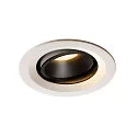 LED Ceiling recessed luminaire NUMINOS DL M, 3000K, IP20, rotatable / pivotable, 20°, 1500lm, UGR 19, white/black