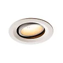 LED Ceiling recessed luminaire NUMINOS DL M, 3000K, IP20, rotatable / pivotable, 20°, 1600lm, UGR 20, white/white