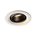LED Ceiling recessed luminaire NUMINOS DL M, 3000K, IP20, rotatable / pivotable, 55°, 1500lm, UGR 21, white/black