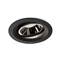 LED Ceiling recessed luminaire NUMINOS DL M, 4000K, IP20, rotatable / pivotable, 20°, 1660lm, UGR 17, black/chrome