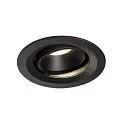 LED Ceiling recessed luminaire NUMINOS DL M, 4000K, IP20, rotatable / pivotable, 40°, 1600lm, UGR 20, black/black
