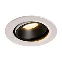 LED Ceiling recessed luminaire NUMINOS DL L, 3000K, IP20, rotatable / pivotable, 20°, 2150lm, UGR 20, white/black
