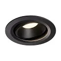 LED Ceiling recessed luminaire NUMINOS DL L, 4000K, IP20, rotatable / pivotable, 40°, 2350lm, UGR 21, black/black