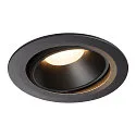 LED Ceiling recessed luminaire NUMINOS DL XL, 3000K, IP20, rotatable / pivotable, 55°, 3300lm, UGR 22, black/black