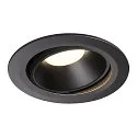 LED Ceiling recessed luminaire NUMINOS DL XL, 4000K, IP20, rotatable / pivotable, 55°, 3600lm, UGR 23, black/black
