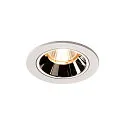 LED Ceiling recessed luminaire NUMINOS DL S, 2700K, IP20, 20°, 690lm, UGR 16, white/chrome