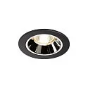 LED Ceiling recessed luminaire NUMINOS DL S, 4000K, IP20, 20°, 750lm, UGR 16, black/chrome
