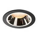 LED Ceiling recessed luminaire NUMINOS DL L, 2700K, IP20, 20°, 2150lm, UGR 17, black/chrome