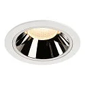 LED Ceiling recessed luminaire NUMINOS DL XL, 3000K, IP20, 20°, 3500lm, UGR 17, white/chrome