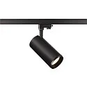 LED 3-Phase luminaire NUMINOS PHASE L, 4000K, 24°, 2675lm, black/black