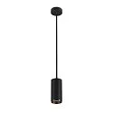 LED Pendant luminaire NUMINOS PD DALI M, 3000K, 36°, 1970lm, black/black