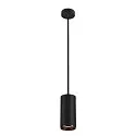 LED Pendant luminaire NUMINOS PD DALI L, 3000K, 24°, 2430lm, black/black