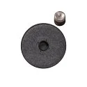 SLV Shade for MANA LED Wall luminaire, round, Ø 40cm, gray